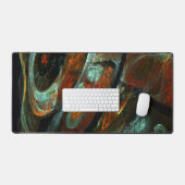 タイムスプリット抽象芸術アート デスクマット (キーボード&マウス)