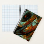 タイムスプリット抽象芸術アート ノートブック (内側)