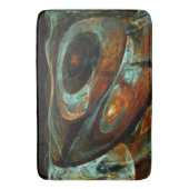 タイムスプリット抽象芸術アート バスマット (正面縦)