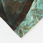 タイムスプリット抽象芸術アート フリースブランケット (角)