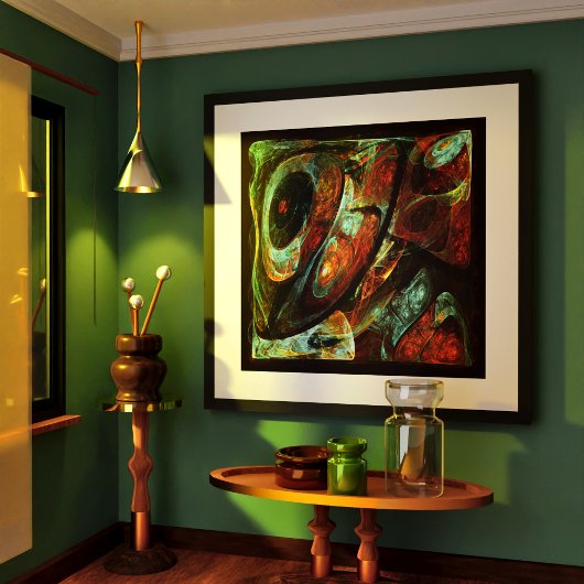 タイムスプリット抽象芸術アート ポスター