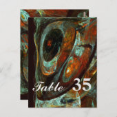 タイムスプリット抽象芸術アート ポストカード (正面/裏面)