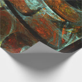 タイムスプリット抽象芸術アート ラッピングペーパー (角)