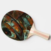タイムスプリット抽象芸術アート 卓球ラケット (横)