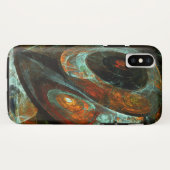 タイムスプリット抽象芸術アート Case-Mate iPhoneケース (裏面(横))