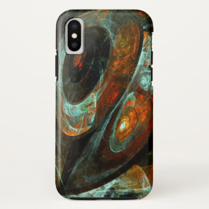 タイムスプリット抽象芸術アート iPhone XSケース