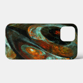 タイムスプリット抽象芸術アート Case-Mate iPhoneケース (裏面 (横))