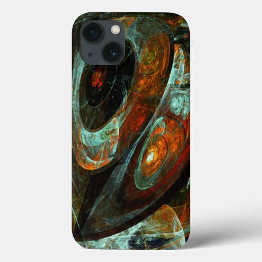 タイムスプリット抽象芸術アート Case-Mate iPhoneケース (裏面)