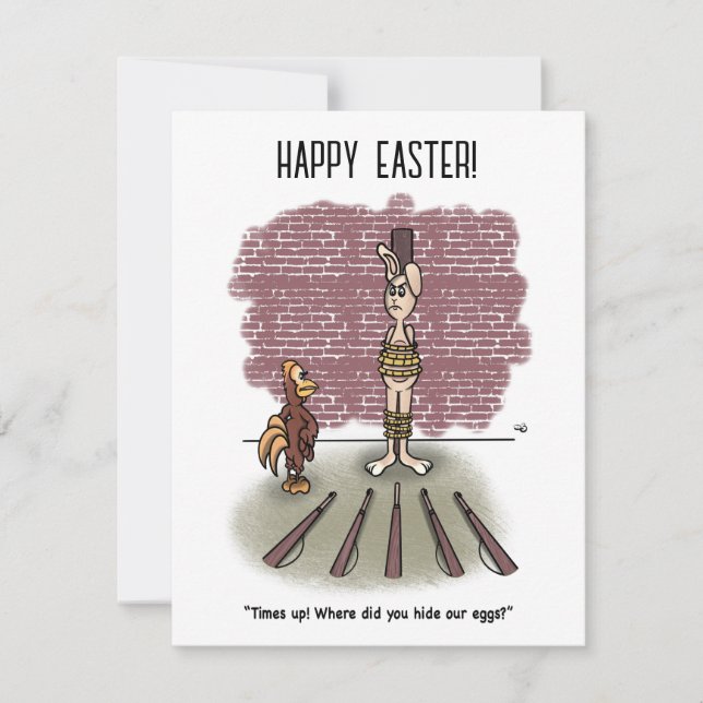 タイムズアップイースターフラットカード (正面)