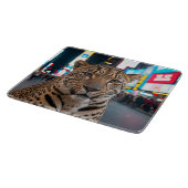 タイムズスクエアにヒョウ カッティングボード (角)