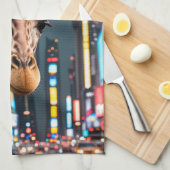 タイムズスクエアのキリン キッチンタオル (四つ折り)