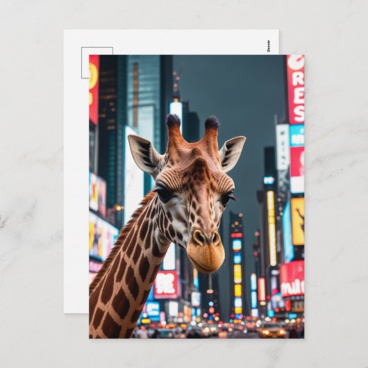 タイムズスクエアのキリン シーズンポストカード (正面/裏面)