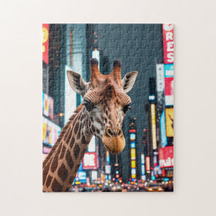 タイムズスクエアのキリン ジグソーパズル