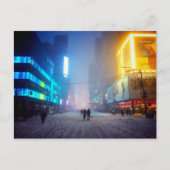タイムズスクエアの吹雪 ポストカード (正面)