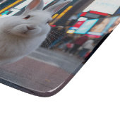 タイムズスクエアの白ウサギ カッティングボード (角)