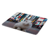 タイムズスクエアの白ウサギ カッティングボード (角)