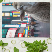 タイムズスクエアの羊 キッチンタオル (折り畳み)