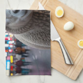 タイムズスクエアの羊 キッチンタオル (四つ折り)