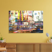 タイムズスクエアアットトワイライト キャンバスプリント (インサイチュ (リビング))