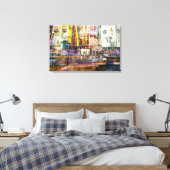 タイムズスクエアアットトワイライト キャンバスプリント (インサイチュ (寝室))