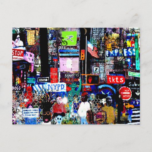 タイムズスクエアアットナイト ポストカード (正面)