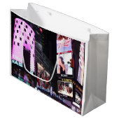 タイムズスクエアインニューヨーク（ピンク） ラージペーパーバッグ (正面アングル)