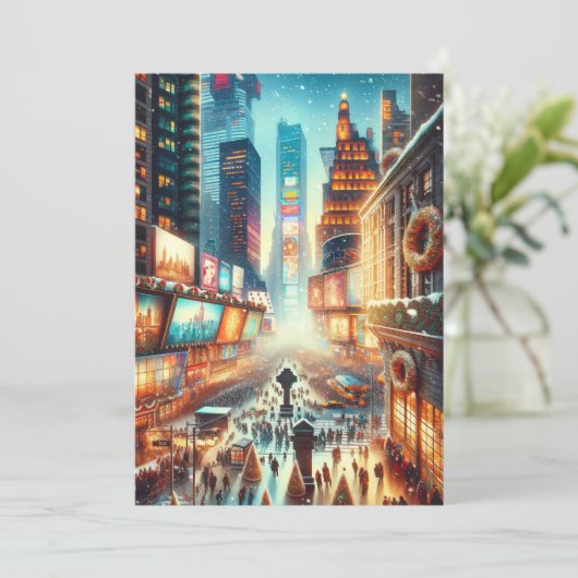 タイムズスクエアウィンターカード。クリスマス シーズンカード (スタンド正面)