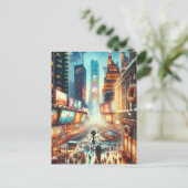 タイムズスクエアウィンターカード。クリスマス シーズンポストカード (スタンド正面)