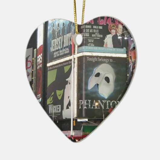 タイムズスクエアニューヨークシティニューヨーククリスマス セラミックオーナメント (左)