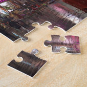 タイムズスクエアニューヨークシティNYCネオンシンボルや象徴写真 ジグソーパズル (側面)