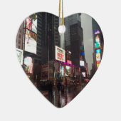 タイムズスクエアニューヨークシティNYCネオンシンボルや象徴写真 セラミックオーナメント (右)