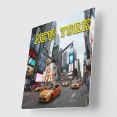 タイムズスクエアニューヨークシティUSA スクエア壁時計 (傾斜)