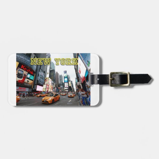 タイムズスクエアニューヨークシティUSA ラゲッジタグ (正面横)