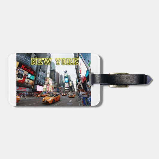 タイムズスクエアニューヨークシティUSA ラゲッジタグ (裏面横)