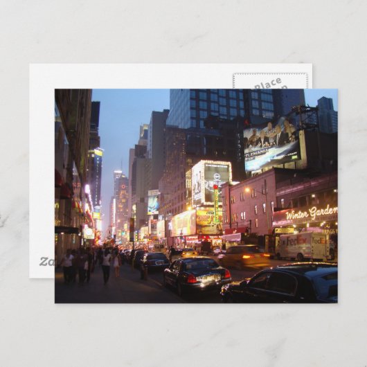 タイムズスクエアニューヨーク ポストカード (正面/裏面)