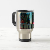 タイムズスクエアブロードウェイニューヨークシティニューヨーク トラベルマグ (正面左)