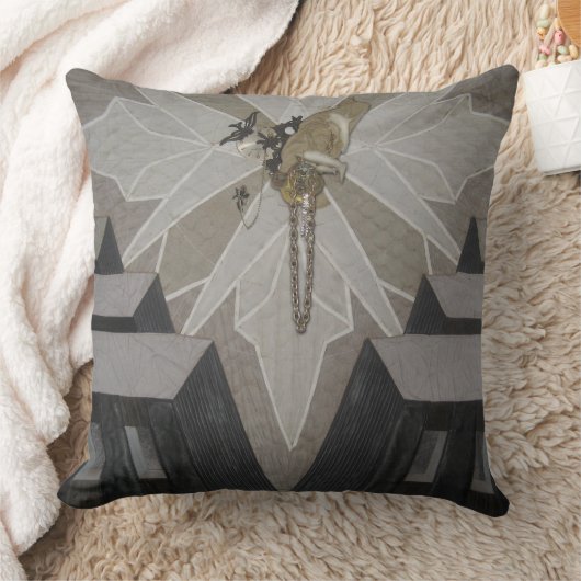 タイムズスクエアレザー枕 クッション (ブランケット)