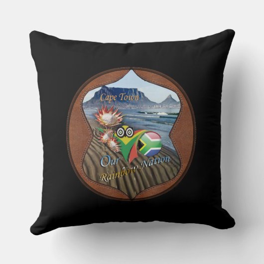 タイムズスクエアレザー枕 クッション (裏面)