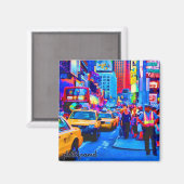 タイムズスクエア2 ポップ・アートの マグネット (正面/裏面)