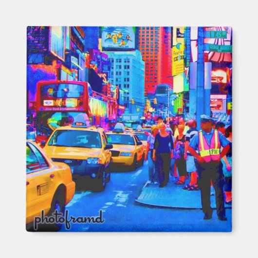 タイムズスクエア2 ポップ・アートの マグネット (正面)