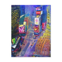 タイムズスクエア、ニューヨークシティ、ニューヨーク、スカイライン