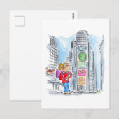 タイムズスクエア、ニューヨーク ポストカード (正面/裏面)