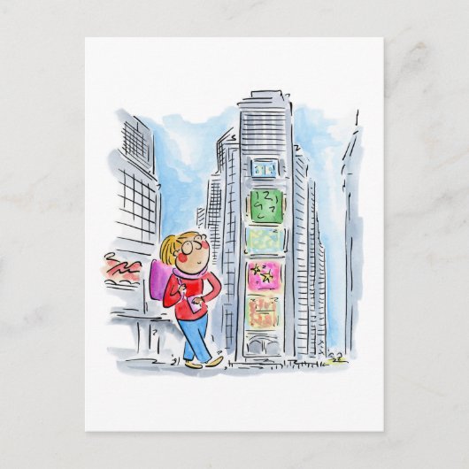 タイムズスクエア、ニューヨーク ポストカード (正面)