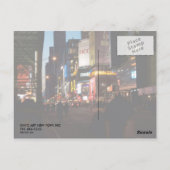 タイムズスクエア ポストカード (裏面)