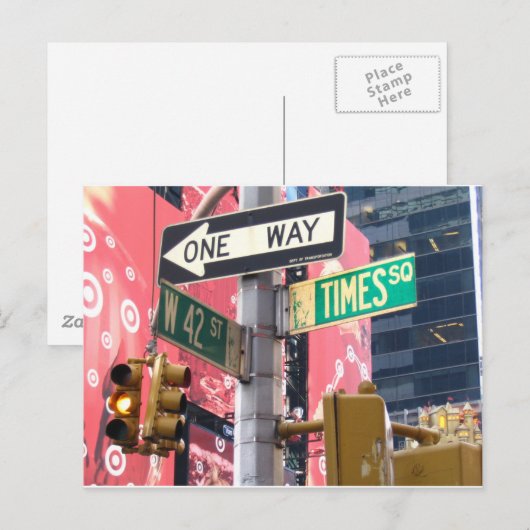 タイムズスクエア ポストカード (正面/裏面)
