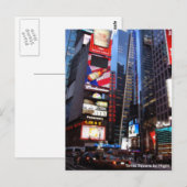 タイムズスクエア（夜） ポストカード (正面/裏面)