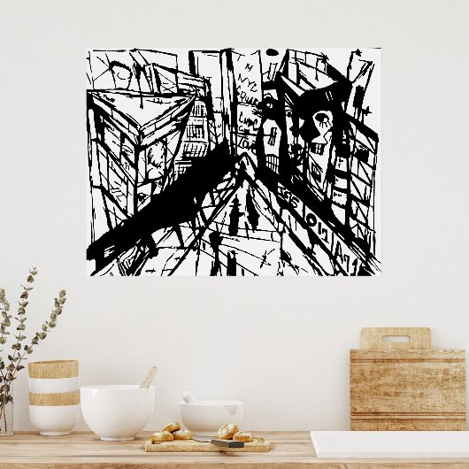 タイムズスクエアCNBC ポスター (キッチン)