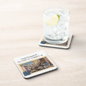 タイムズスクエアNYマップ座標ヴィンテージスタイル コースター (右側)