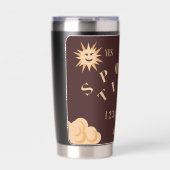 タイムズスピリッ不気味トボードハロウィンモットー 保温保冷タンブラー (正面)