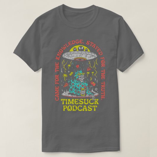 タイムズックポッドキャストメルチナレッジの真実 Tシャツ (デザイン正面)